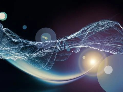 Visualization of Virtual World Stock Illustration