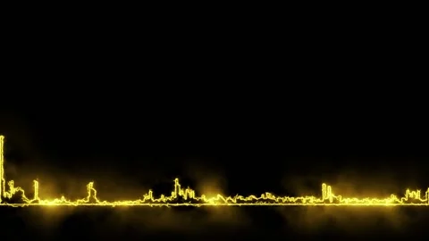 Visualization of voice record, artificial intelligence. Music equalizer, audio Stock Footage 145133989