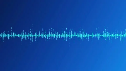 Visualization of voice record, artificial intelligence. Music equalizer. Stock Footage 155440874