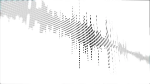 Visualization of voice record, artificial intelligence. Music equalizer, audio 스톡 동영상 161103499