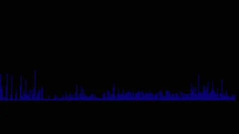 Visualization of voice record, artificial intelligence. Music equalizer, audio 스톡 동영상 161103681