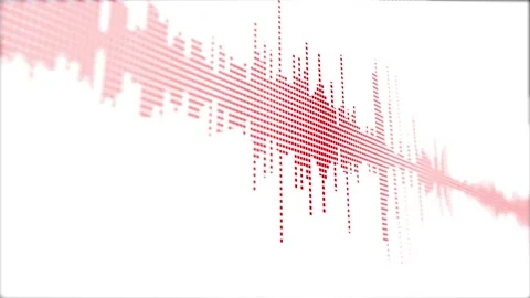 Visualization of voice record, artificial intelligence. Music equalizer, audio 스톡 동영상 168547230