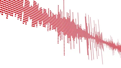 Visualization of voice record, artificial intelligence. Music equalizer, audio 스톡 동영상 197078410
