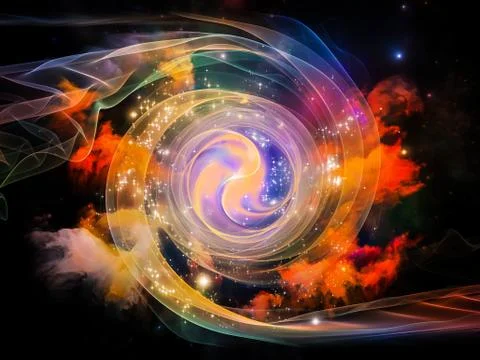 Visualization of Vortex 스톡 일러스트