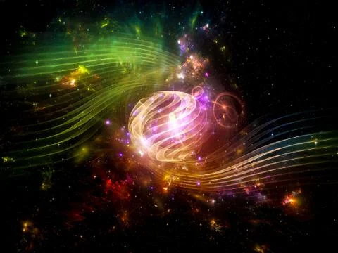 Visualization of Vortex Stock Illustration