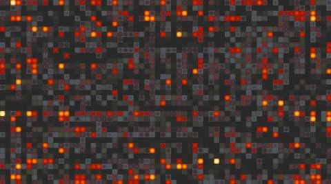 Visualization wave technology digital surface background, abstract fire and s Illustrazione stock