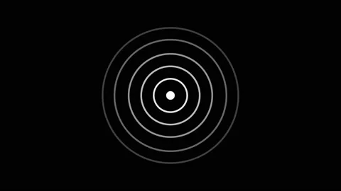 Visualization of wireless signal and moving waves Stock Footage 137273189