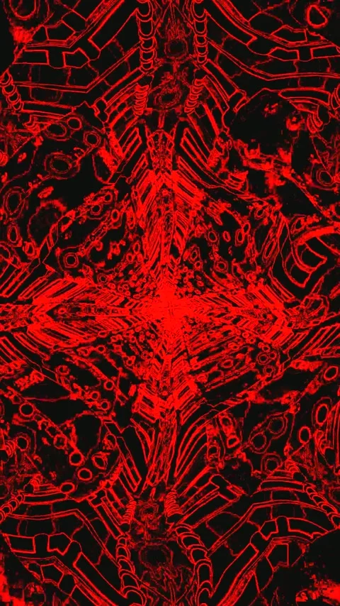 Visualize the mesmerizing tunnel video vj loop screensaver in vibrant red t.. Stock Footage 321570305
