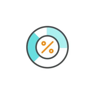 Visualizing Analytics Charts for Data Percentage Analysis Stock Illustration