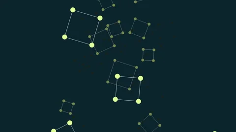 Visualizing a circular network of interconnected nodes Stock-Footage 301000481