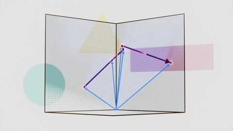 Visualizing Complex Vectors in a Simple, Engaging Science Demo, 3D animation Stock Footage 274060452