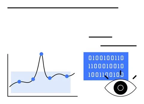 Visualizing Data Analytics with Graphs and Code for Insightful Decision Makin Stock Illustration