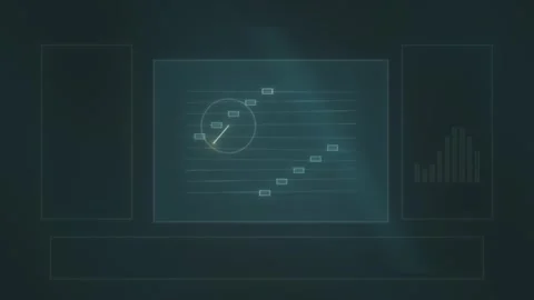 Visualizing data trends through graphs and charts in Stock Footage 339324355