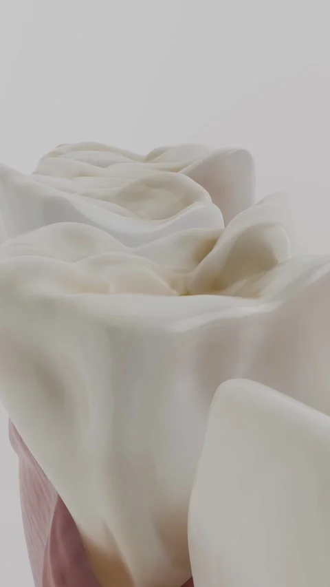 "Visualizing Dental Discoloration: A 3D Exploration" Stock Footage 268632644