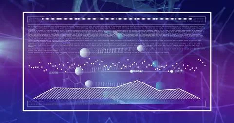 Visualizing digital data with abstract network connections in futuristic design Stock Photos