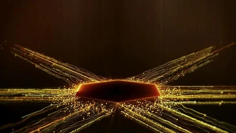 Visualizing digital impact when computer starting or booting. Stock Footage 334026593