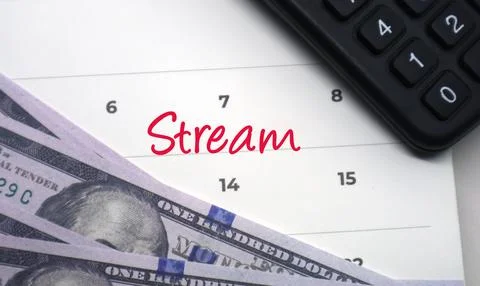 Visualizing financial flow strategic calendar planning for continuous incom.. Stock Photos