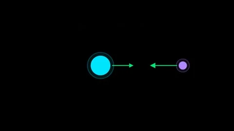 Visualizing the gravitational forces between two objects 스톡 동영상 335764591