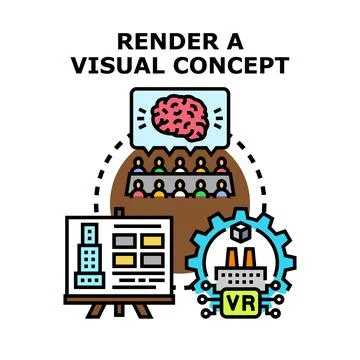 Visualizing ideas and concepts for business development 库存插图