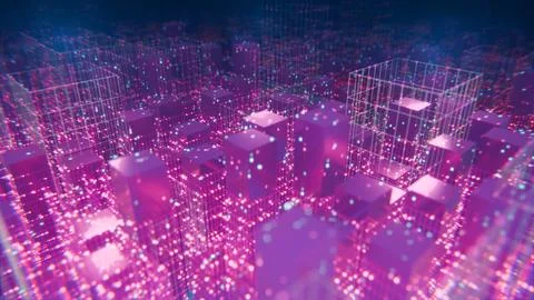 Visualizing the Intricate Attention Mechanism Inside a Transformer Model - Stock Illustration