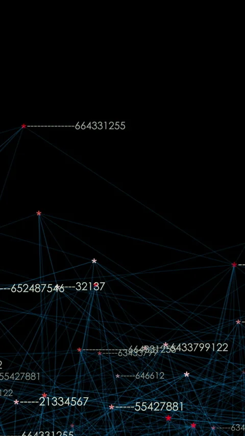 Visualizing networks through abstraction using data points to represent Stock Footage 288288434