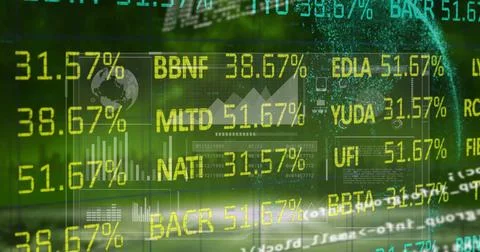 Visualizing panel displaying MLTD ticker value 51 Foto stock