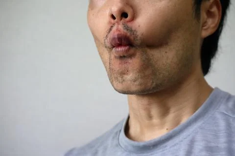 Visualizing someone who has lost a drastic amount of weight. Foto stock