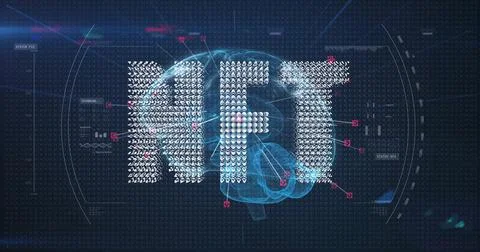 Visualizing stylized AI glyphs forming text over brain hologram in virtual lab, Stockfoto's