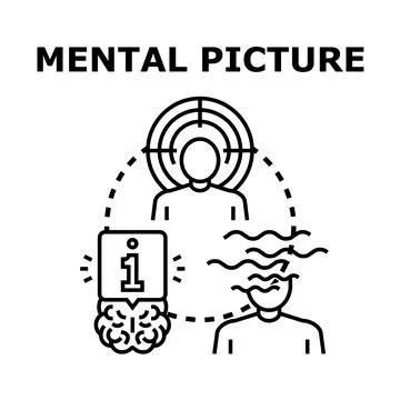 Visualizing thought processes and conceptual understanding Stock Illustration