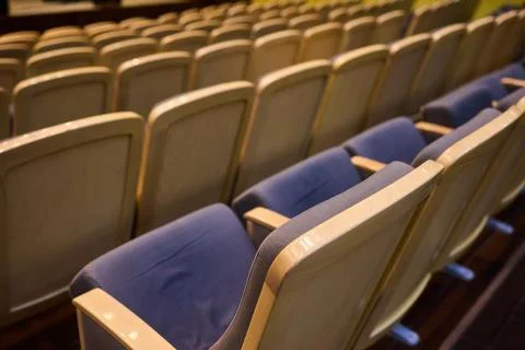 A visually appealing Empty Auditorium Seating arrangement showcasing Modern 库存照片
