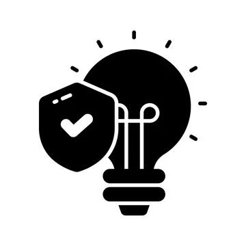 A visually appealing glyph illustration of healthy nutrition. Иллюстрация