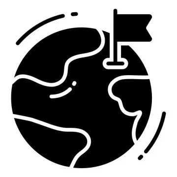 A visually appealing glyph illustration of hotel entertainment Stock Illustration