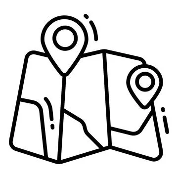 A visually appealing glyph illustration of hotel luggage cart Illustration