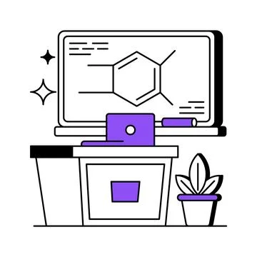 A visually appealing glyph illustration of hotel entertainment Stock Illustration