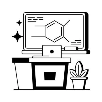A visually appealing glyph illustration of hotel entertainment Stock Illustration