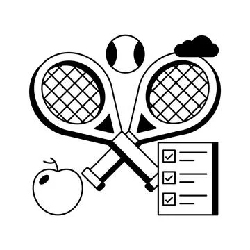 A visually appealing glyph illustration of hotel entertainment Stock Illustration