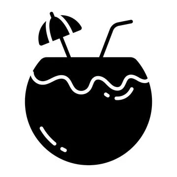 Visually appealing glyph sticker of bank safe protecting your cash. Stock Illustration