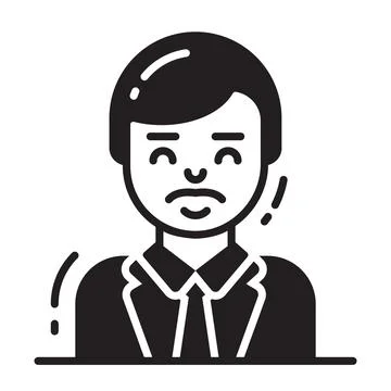 Visually appealing glyph sticker of crystal ball for future financial Stock Illustration
