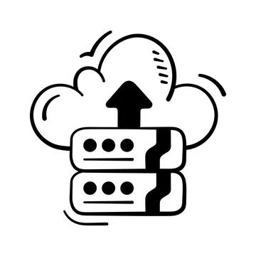 Visually appealing isometric illustration focusing on efficient database 스톡 일러스트
