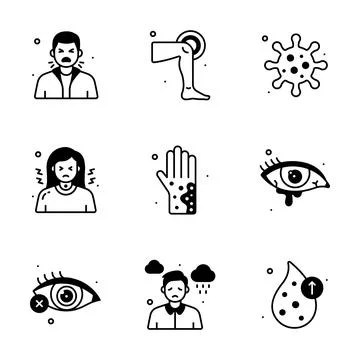 A visually appealing outline illustration of hotel accommodation 库存插图