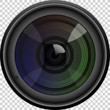 A visually captivating image showcasing a camera lens with stunning details.. Stock Illustration