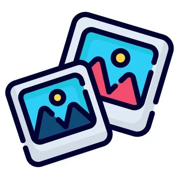 A visually engaging glyph sticker of rhythm vinyl record Ilustração Stock
