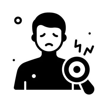 A visually engaging glyph sticker of rhythm vinyl record イラスト素材