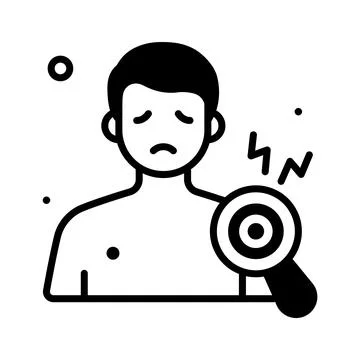 A visually engaging glyph sticker of rhythm vinyl record イラスト素材