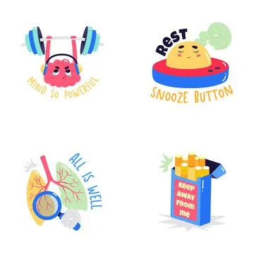A visually engaging glyph sticker set of party and celebration, ready to use Ilustração Stock
