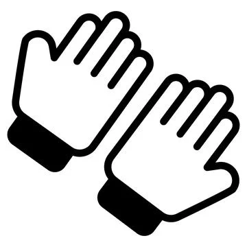 Visually engaging glyph sticker showing smart investing at a bank Stock Illustration