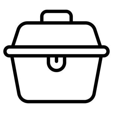 A visually engaging hand drawn icon of 3d cube structure Illustrazione stock