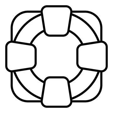 A visually engaging hand drawn icon of 3d cube structure Stock Illustration