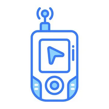 A visually engaging hand drawn icon of 3d cube structure Stock Illustration