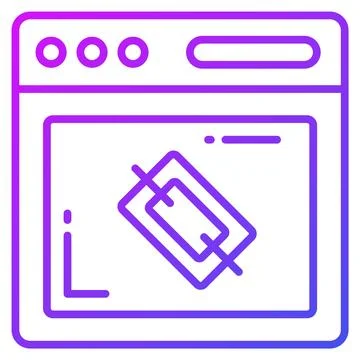 Visually engaging isometric illustration depicting interactive computer portal Stock-Illustration